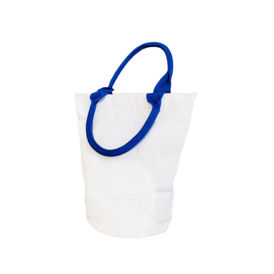 Canvas Tote Bag Women Handbag with Pocket Casual Bucket Bag Handle Tote Bag with Zipper White