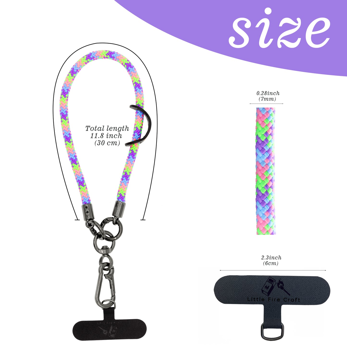 Cell Phone Wrist Strap Phone Lanyard Wrist Phone Wristlet Lanyard Hand Wristlet Strap (Bubblegum Color)