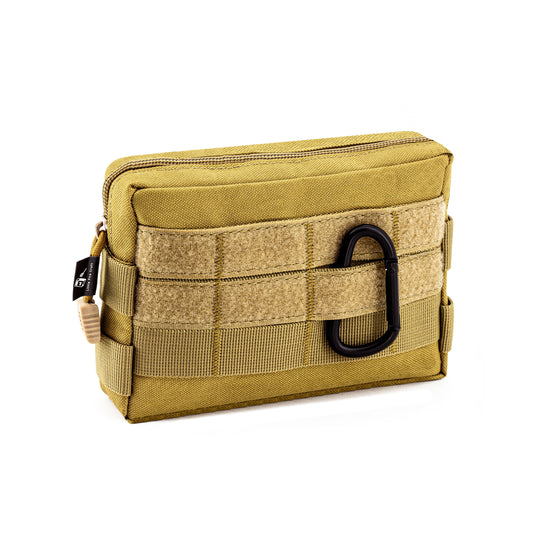 Tactical Molle Pouch Waist Pack Military EDC Pouch Accessories Organizer for Camping Hiking (Tan)