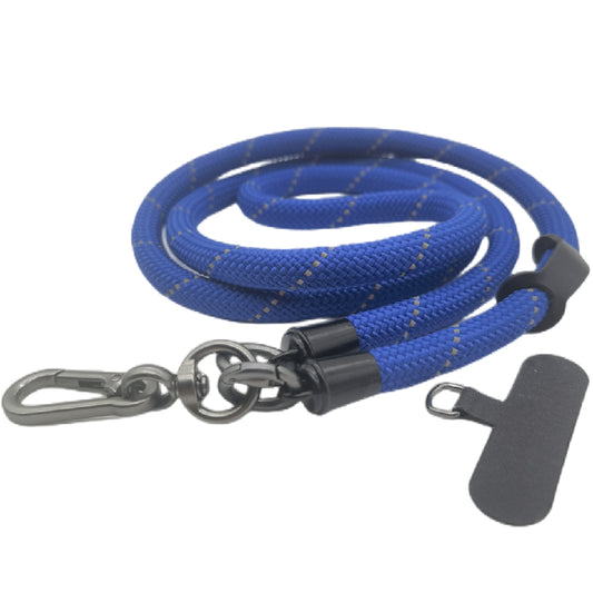 Cell Phone Lanyard Crossbody Rope Around The Neck Wrist Strap for Most Smartphone Case Headset Keychain Offices ID - Navy Reflective