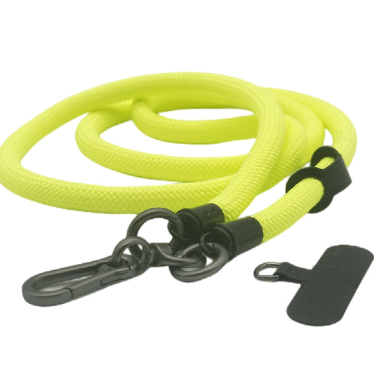 Cell Phone Lanyard Crossbody Rope Around The Neck Wrist Strap for Most Smartphone Case Headset Keychain Offices ID - Fluorescent Yellow