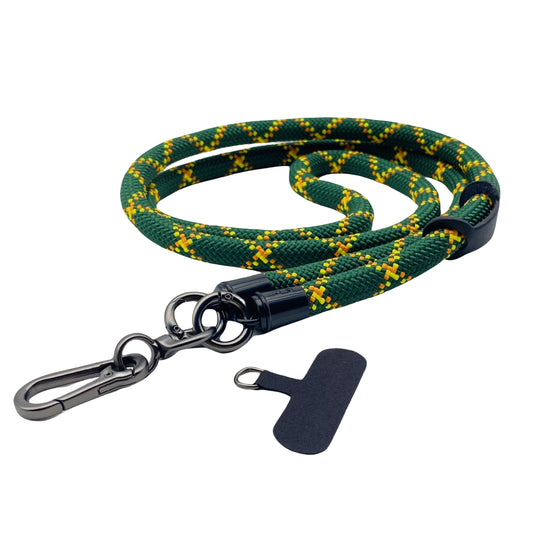 Cell Phone Lanyard Crossbody Rope Around The Neck Wrist Strap for Most Smartphone Case Headset Keychain Offices ID - Forest Green