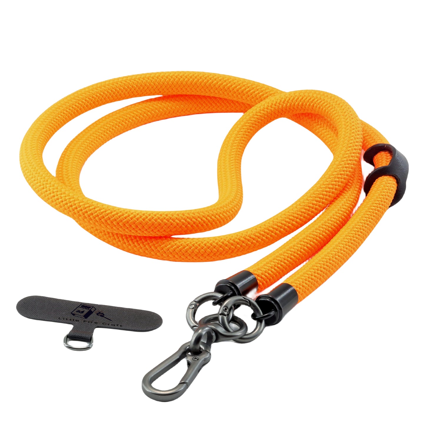 Cell Phone Lanyard Crossbody Rope Around The Neck Wrist Strap for Most Smartphone Case Headset Keychain Offices ID - Orange