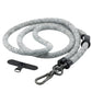 Cell Phone Lanyard Crossbody Rope Around The Neck Wrist Strap for Most Smartphone Case Headset Keychain Offices ID - Camo White