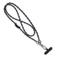 Phone Lanyard Universal Cell Phone Strap Crossbody Cell Phone Lanyard Extra Long Phone Rope Lanyard (White on Black)