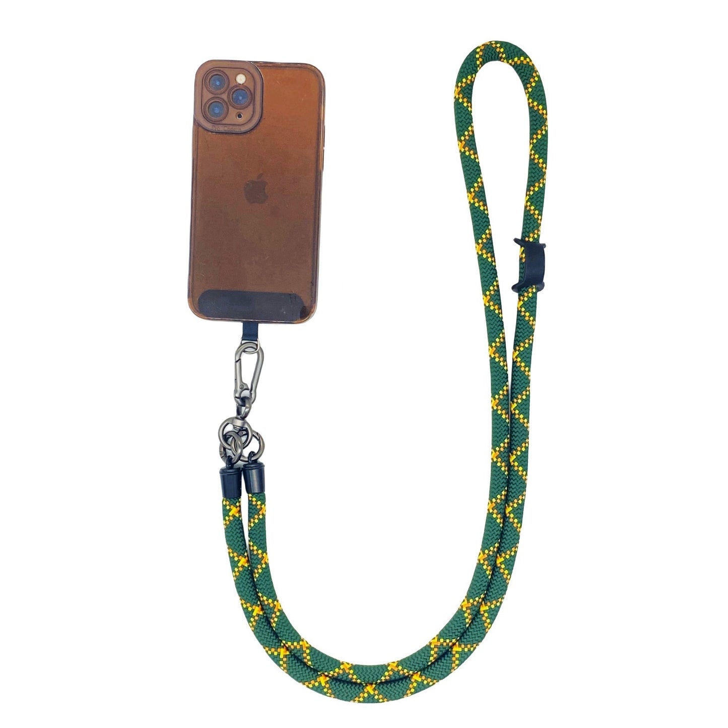 Cell Phone Lanyard Crossbody Rope Around The Neck Wrist Strap for Most Smartphone Case Headset Keychain Offices ID - Forest Green