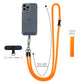 Cell Phone Lanyard Crossbody Rope Around The Neck Wrist Strap for Most Smartphone Case Headset Keychain Offices ID - Orange