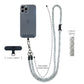 Cell Phone Lanyard Crossbody Rope Around The Neck Wrist Strap for Most Smartphone Case Headset Keychain Offices ID - Camo White