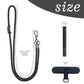 Phone Lanyard Universal Cell Phone Strap Crossbody Cell Phone Lanyard Extra Long Phone Rope Lanyard (Black Reflective)