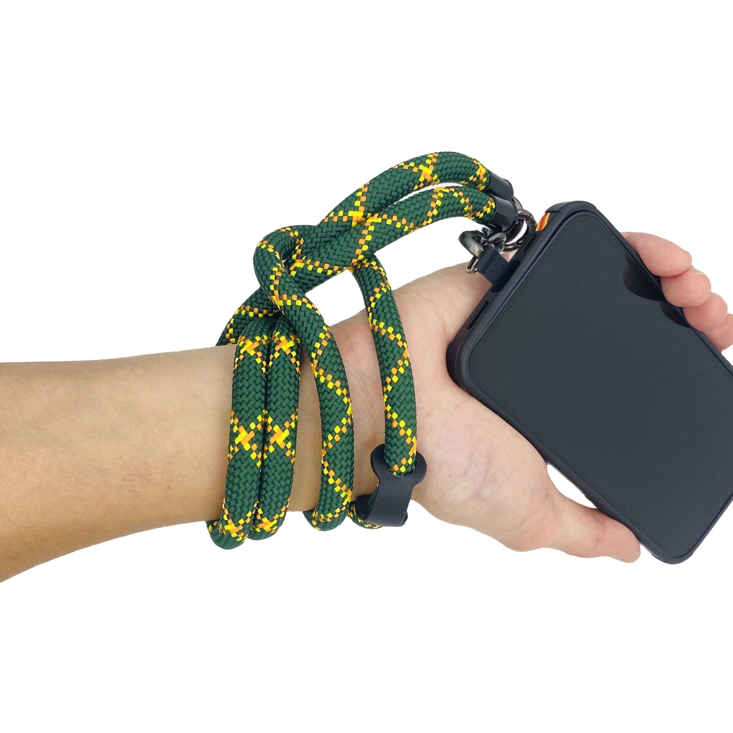 Cell Phone Lanyard Crossbody Rope Around The Neck Wrist Strap for Most Smartphone Case Headset Keychain Offices ID - Forest Green