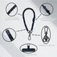 Phone Lanyard Wrist Strap Phone Strap Wrist Lanyard for Cell Phone Around The Hand with Lanyard Patch (Black Reflective)