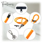 Cell Phone Lanyard Crossbody Rope Around The Neck Wrist Strap for Most Smartphone Case Headset Keychain Offices ID - Orange