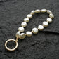 Baroque Pearl Beaded Phone Wrist Strap Irregular Pearl Beaded Lanyard Phone Chain Wristlet Strap Bracelet (Coin Shaped)