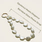 Baroque Pearl Beaded Phone Wrist Strap Irregular Pearl Beaded Lanyard Phone Chain Wristlet Strap Bracelet (Coin Shaped)