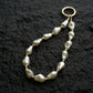 Baroque Pearl Beaded Phone Wrist Strap Irregular Pearl Beaded Lanyard Phone Chain Wristlet Strap Bracelet (Pear Shaped)