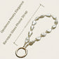Baroque Pearl Beaded Phone Wrist Strap Irregular Pearl Beaded Lanyard Phone Chain Wristlet Strap Bracelet (Pear Shaped)