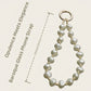 Baroque Pearl Beaded Phone Wrist Strap Irregular Pearl Beaded Lanyard Phone Chain Wristlet Strap Bracelet (Rock Shaped)