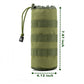 Molle Water Bottle Pouch Tactical Water Bottle Holder Military Drawstring Hydration Carrier (Army Green)