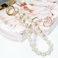 Beaded Phone Wrist Strap Phone Lanyard Hand Strap Detachable Phone Wrist Lanyard (Champagne)