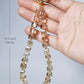 Phone Wrist Strap Beaded Cell Phone Charm Hand Strap Crystal Phone Lanyard Detachable Phone Chain (Amber Gold)