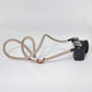 Camera Strap Crossbody Camera Neck Shoulder Strap 127cm Climbing Rope for Photographers Lanyard 10mm Thick - Khaki