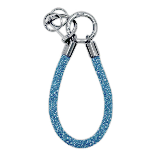 Car Keychain Zinc Alloy Keyring Detachable Key Chain for Women and Men Soft Rope Lanyard Car Key Fob Holder - Camouflage Blue