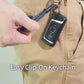 Leather Keychain Car Key Chain Key Fob Holder Mens Leather Keyring Zinc Alloy Women Car Keychain Rotatable - Black/Blue