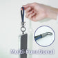 Leather Keychain Car Key Chain Key Fob Holder Mens Leather Keyring Zinc Alloy Women Car Keychain Rotatable - Black/Blue