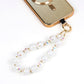 Phone Lanyard Wrist Lanyard for Phone Cell Phone Wrist Strap Phone Chain Strap Beaded Phone Lanyard (Ivory)