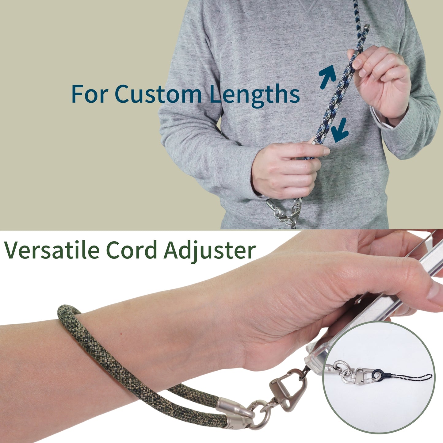 Adjustable Phone Lanyard Crossbody Cellphone Lanyard Around the Neck Extension Rope Phone Strap Detachable Phone Wrist Strap - Camouflage Green