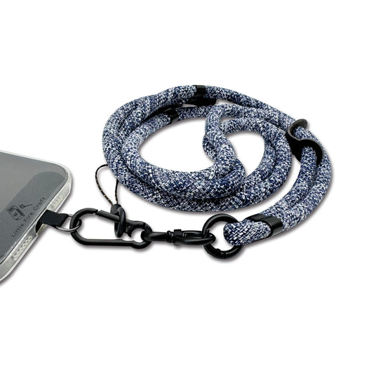 Adjustable Cell Phone Lanyard Crossbody Phone Lanyard Soft Phone Strap Around the Neck Cell Phone Rope (Camo Blue)