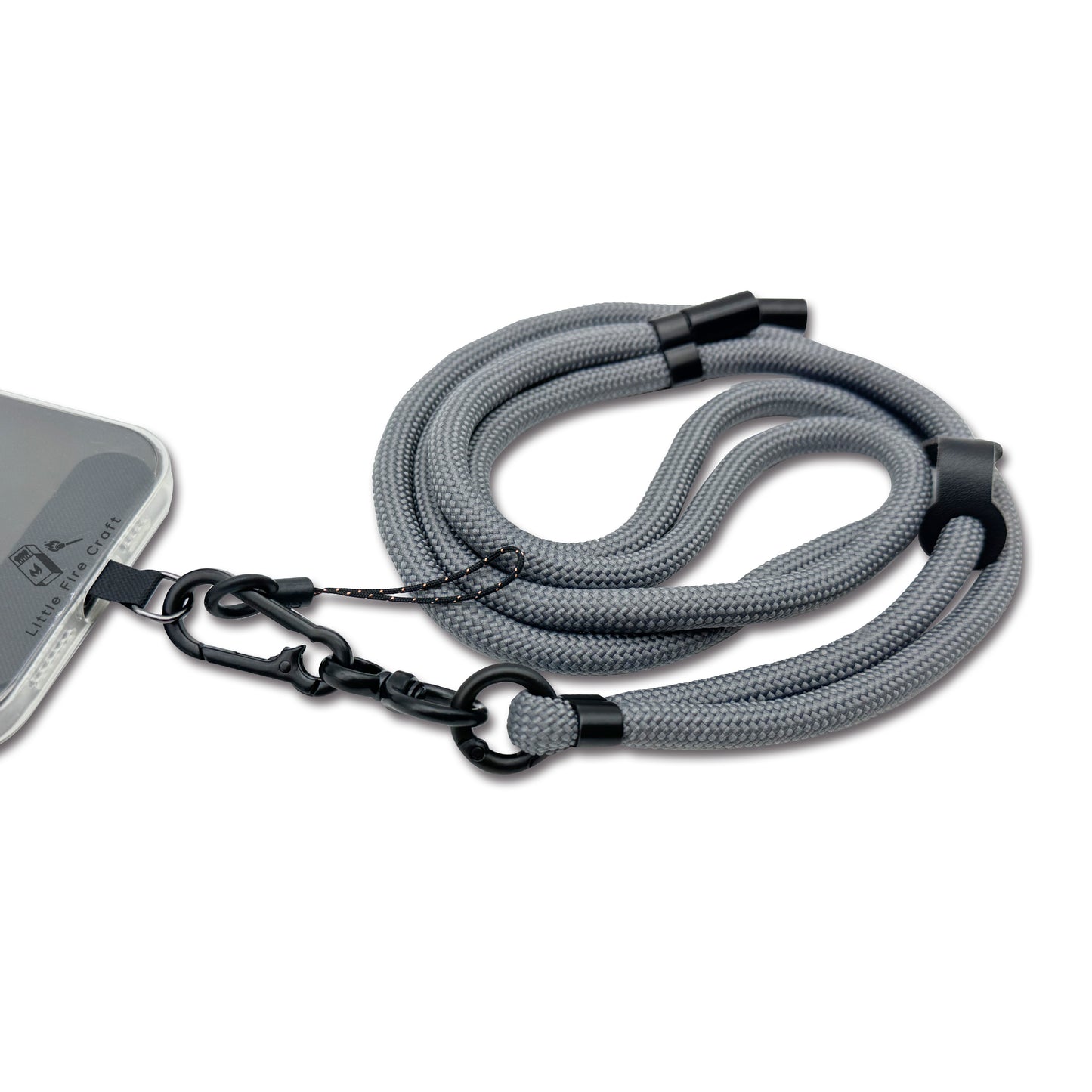 Adjustable Cell Phone Lanyard Crossbody Phone Lanyard Soft Phone Strap Around the Neck Cell Phone Rope (Grey)