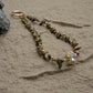 Phone Wristlet Strap Handmade Natural Stone Beaded Wrist Strap Phone Lanyard Chain Wristband Beaded Charm (Unakite Green Stone)