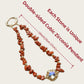 Phone Wristlet Strap Handmade Natural Stone Beaded Wrist Strap Phone Lanyard Chain Wristband Beaded Charm (Red Jasper Stone)