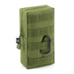 Tactical Pouch Drawstring Nylon Molle Pouch Outdoor Waist Bag Multi-Purpose Water-Resistant (Army Green)