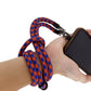 Cell Phone Lanyard Crossbody Rope Around The Neck Wrist Strap for Most Smartphone Case Headset Keychain Offices ID - Red/Blue