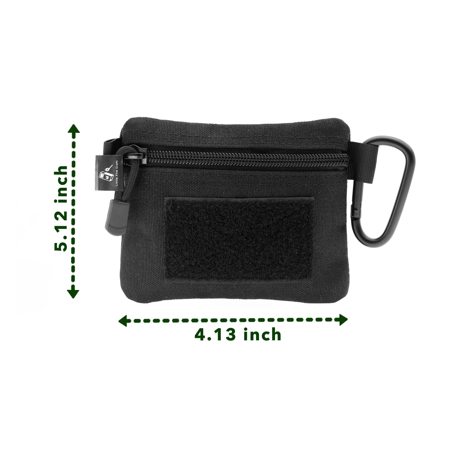 Tactical Compact Pouch Molle Attachment Lightweight Waist Pack Utility EDC Pouch (Black)