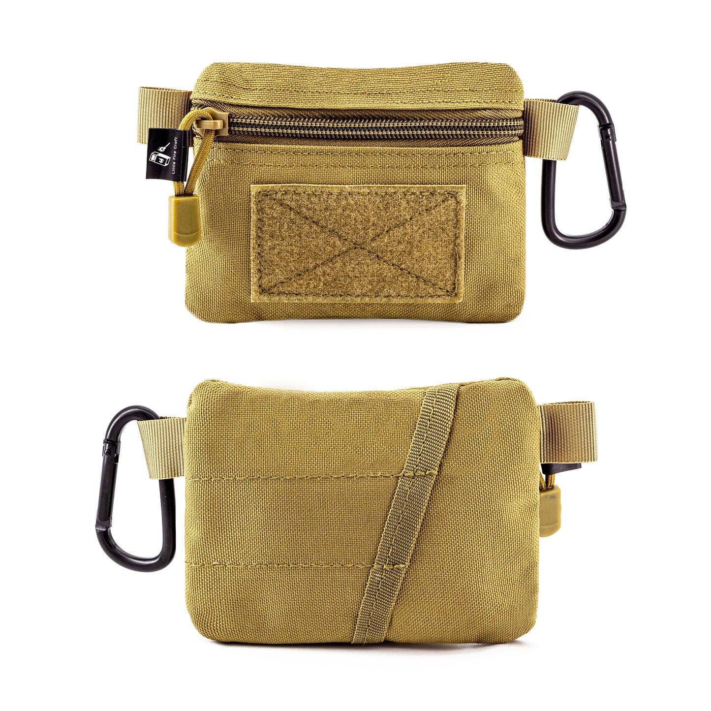 Tactical Compact Pouch Molle Attachment Lightweight Waist Pack Utility EDC Pouch (Tan)