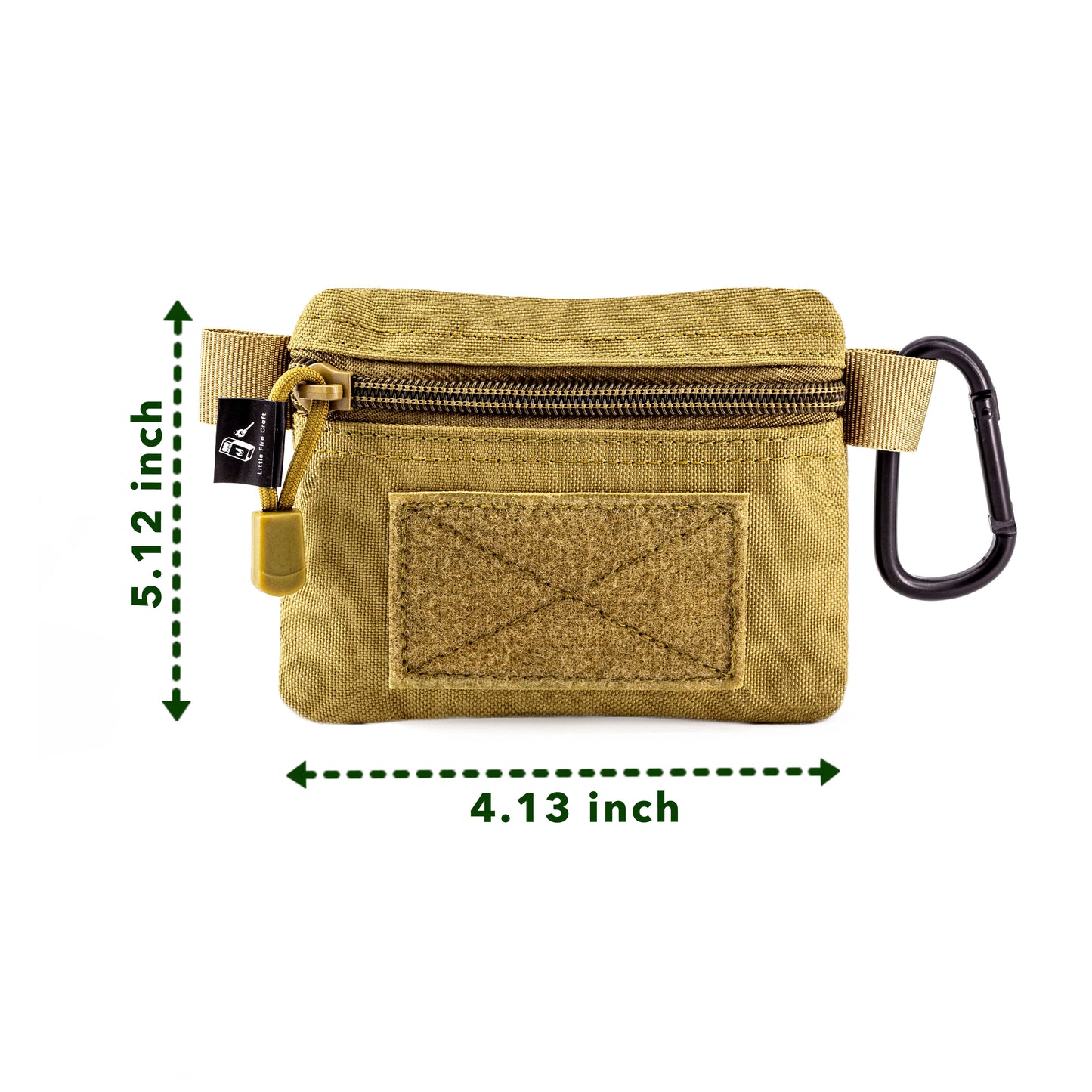 Tactical Compact Pouch Molle Attachment Lightweight Waist Pack Utility EDC Pouch (Tan)