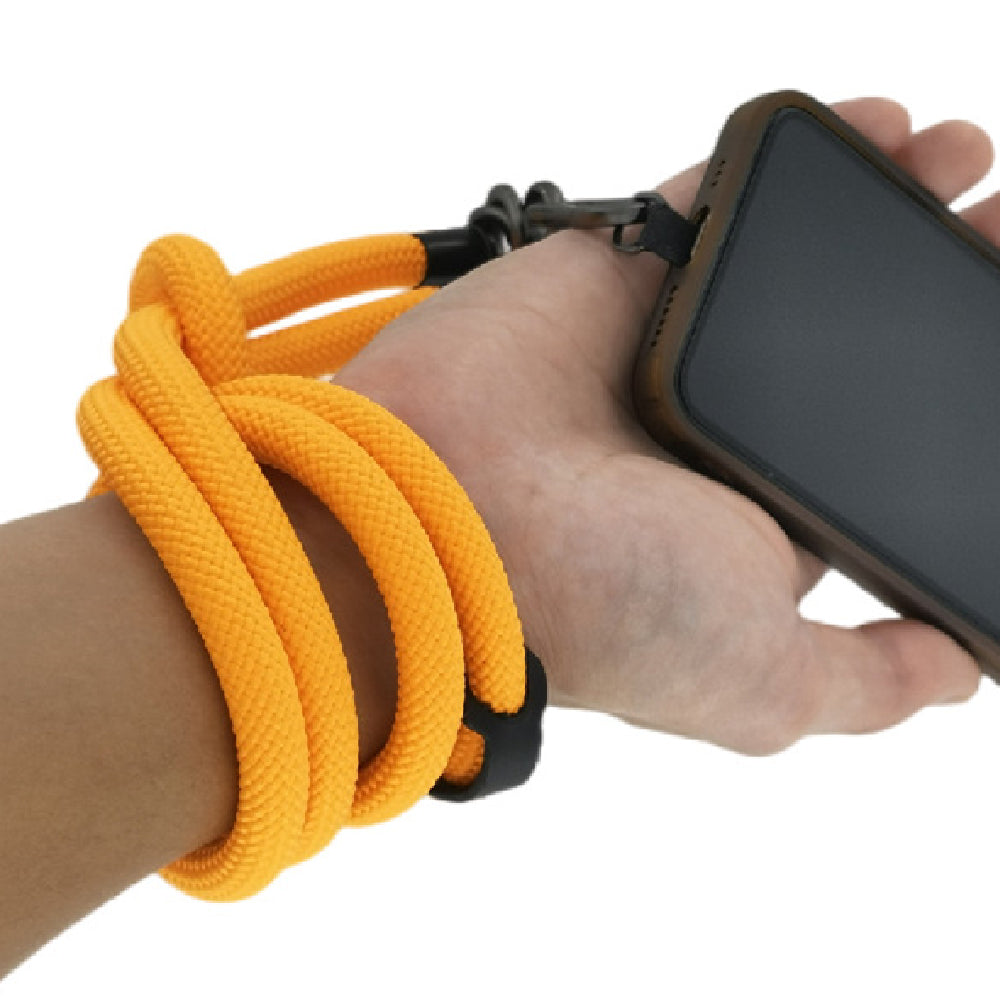 Cell Phone Lanyard Crossbody Rope Around The Neck Wrist Strap for Most Smartphone Case Headset Keychain Offices ID - Orange