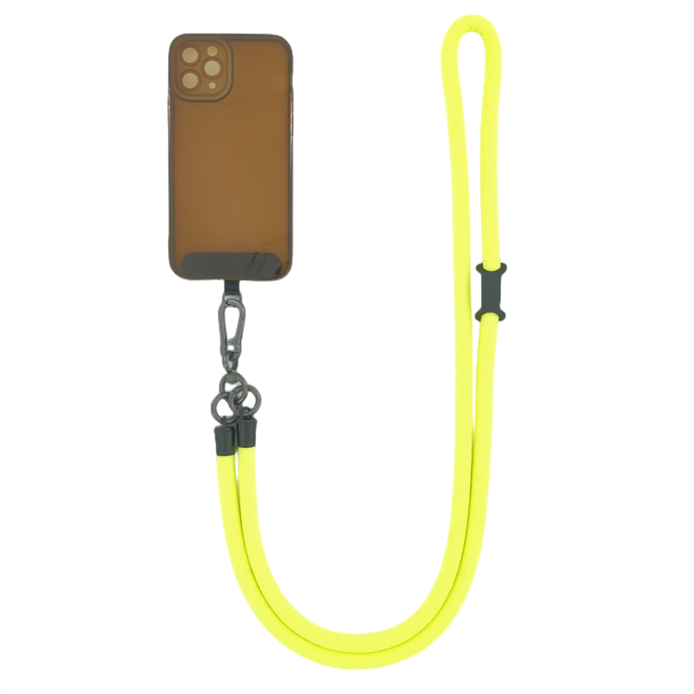 Cell Phone Lanyard Crossbody Rope Around The Neck Wrist Strap for Most Smartphone Case Headset Keychain Offices ID - Fluorescent Yellow